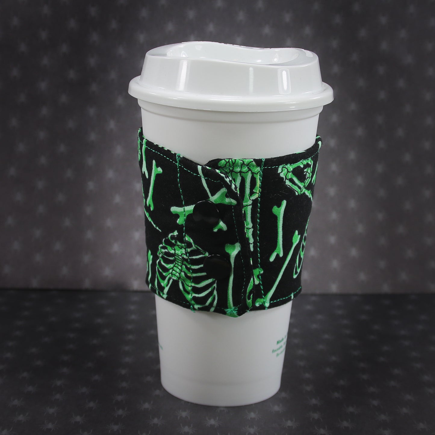 *Glow in the Dark* Skeletons Coffee Cup Cozy