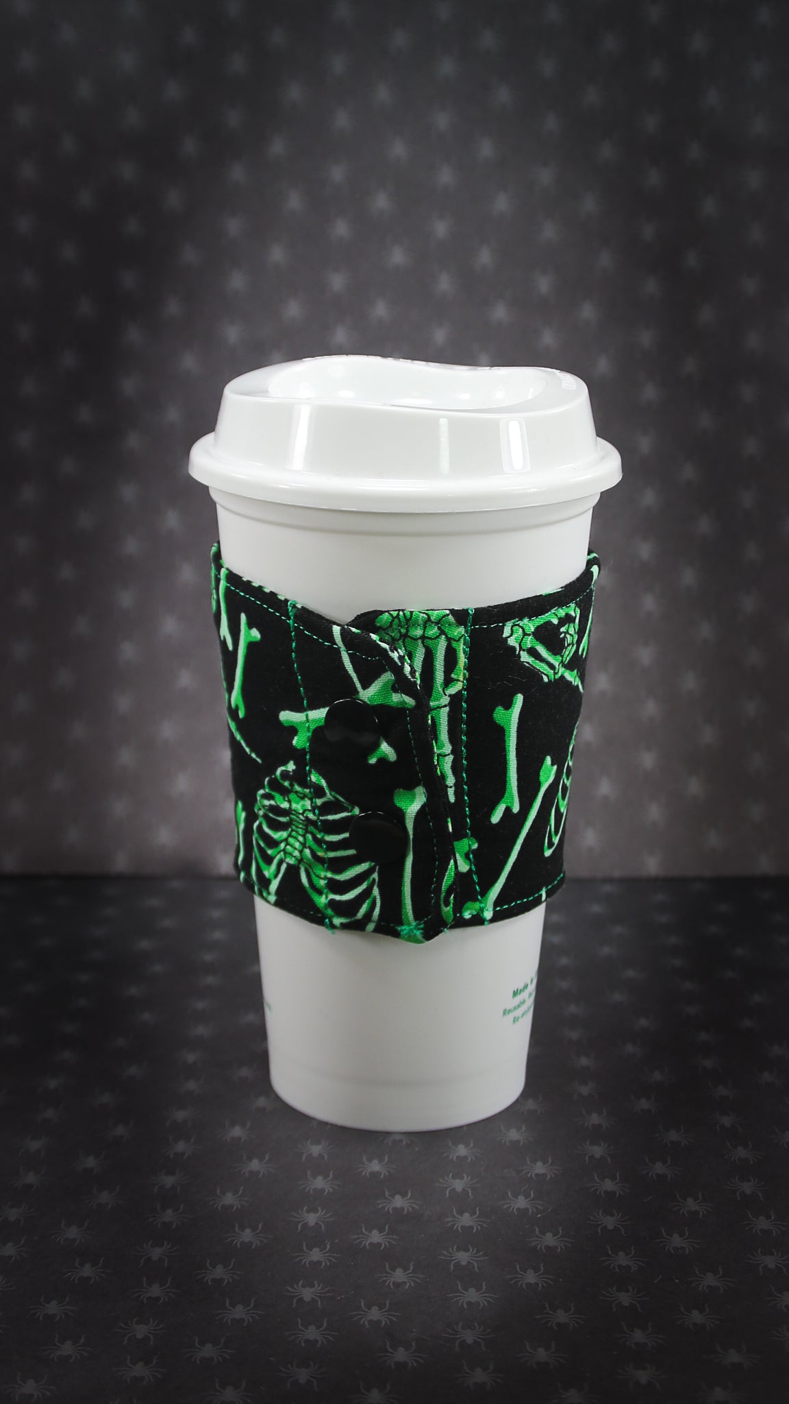 *Glow in the Dark* Skeletons Coffee Cup Cozy