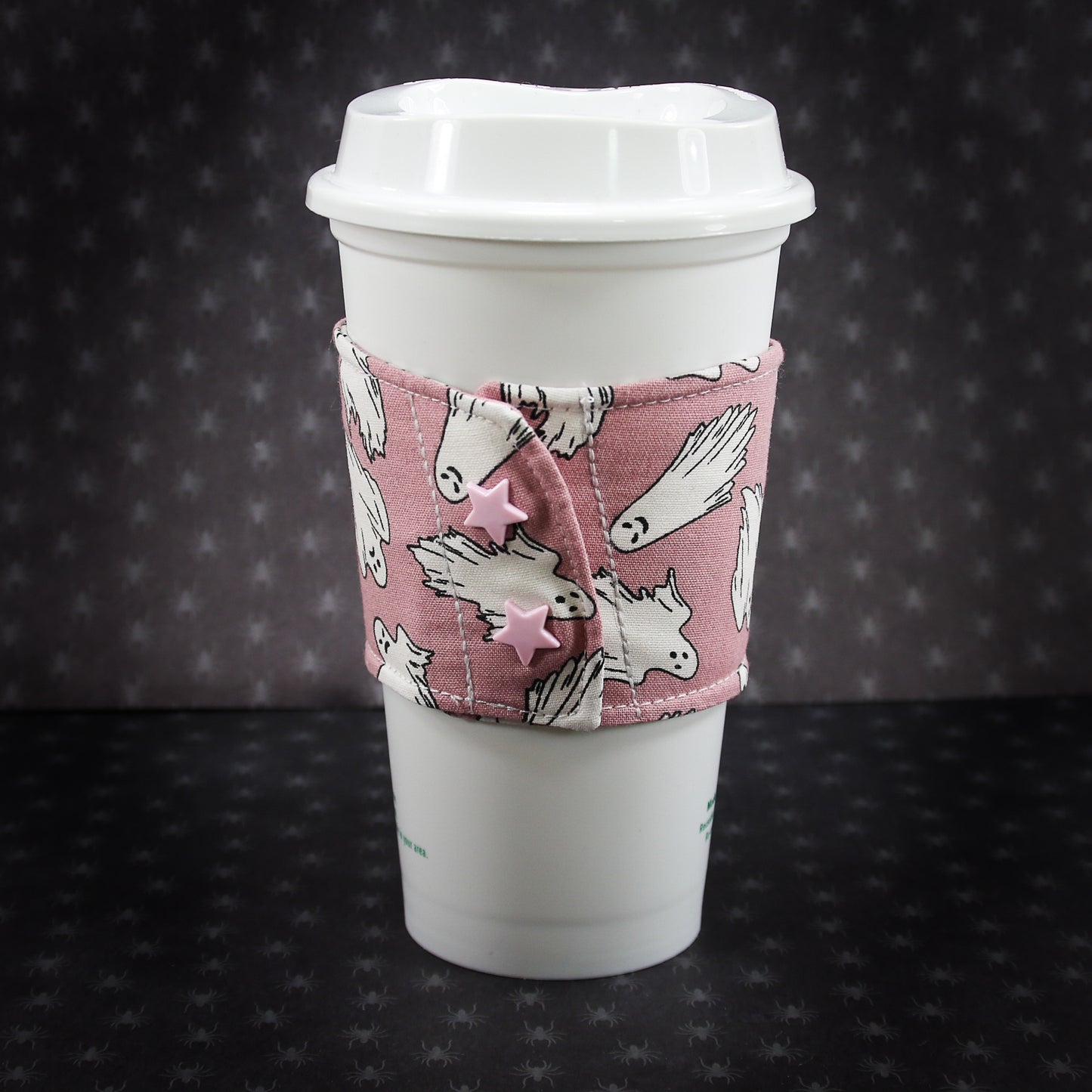 *Glow in the Dark* Ghosts Coffee Cup Cozy