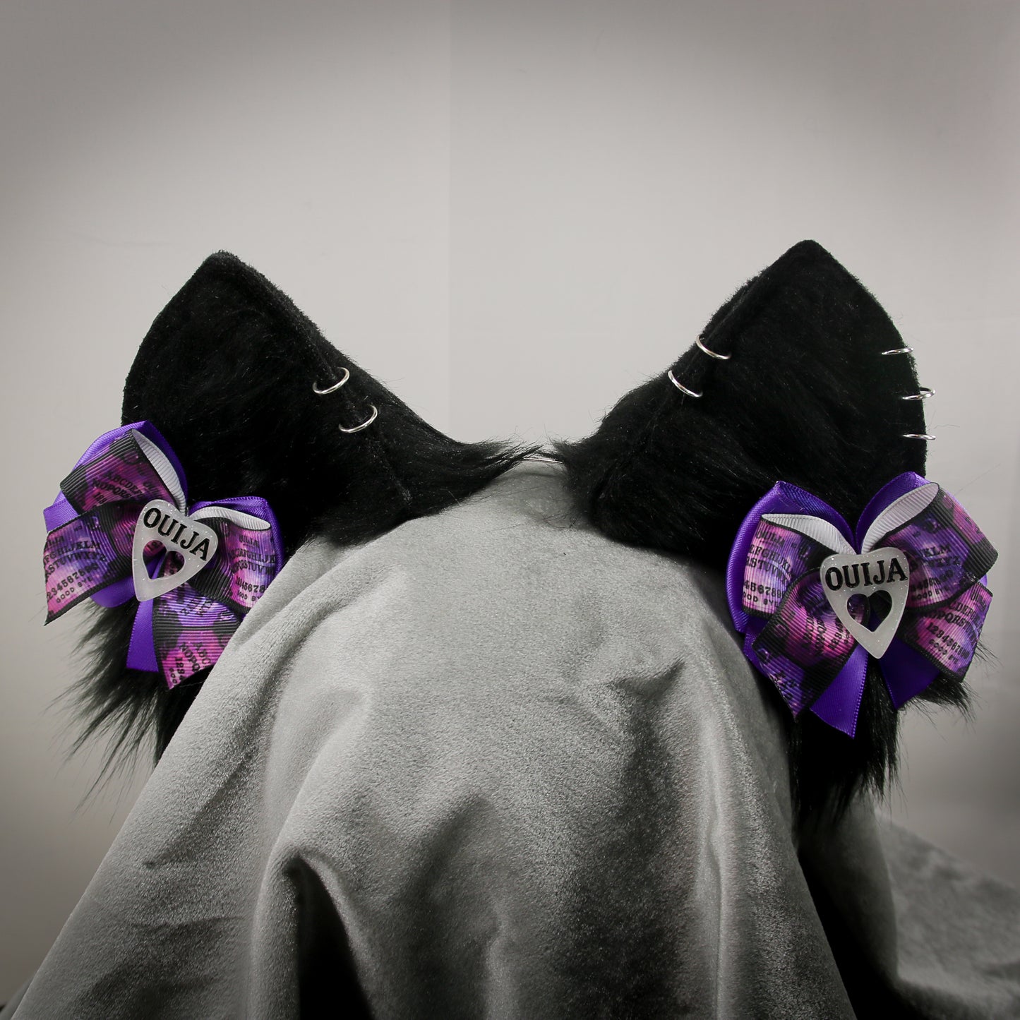 Black Spooky Themed Cat Ears
