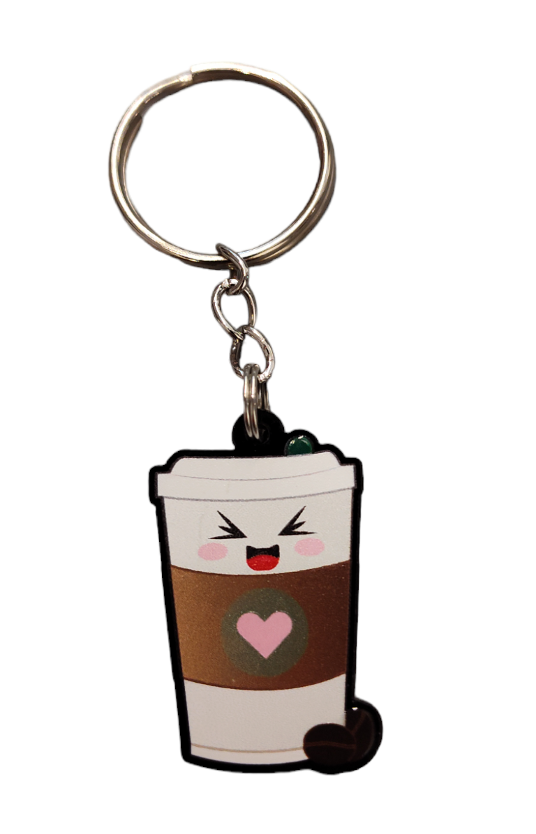 Coffee Addict Keychain