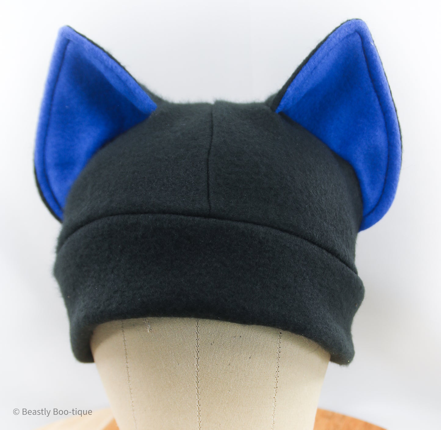 Blue and Black Cat Ear Hat
