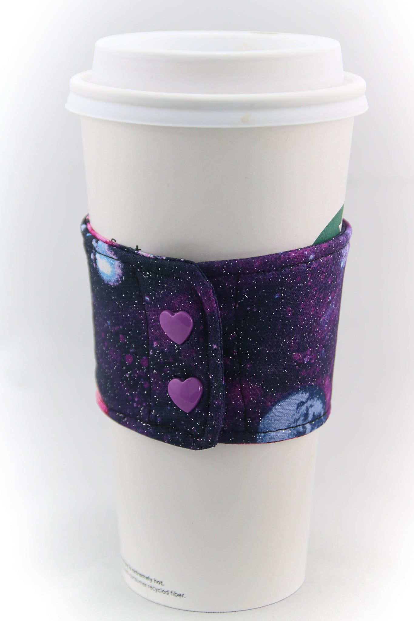 Purple Galaxy Coffee Cup Cozy