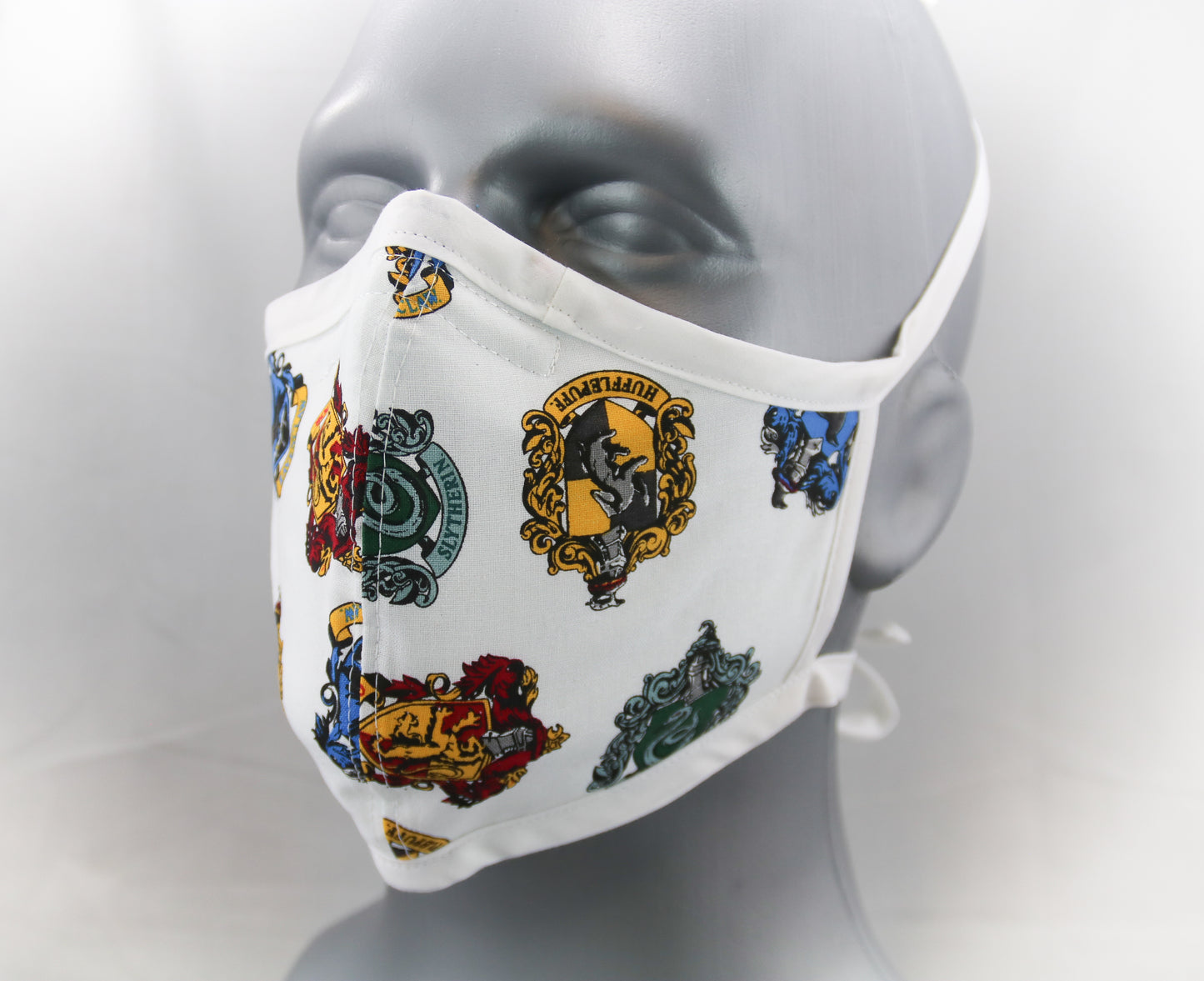 Wizarding Houses Fitted Fashion Face Mask