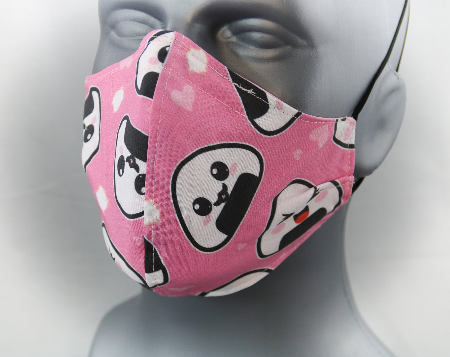Onigiri Elastic Ear Loop Fitted Fashion Face Mask